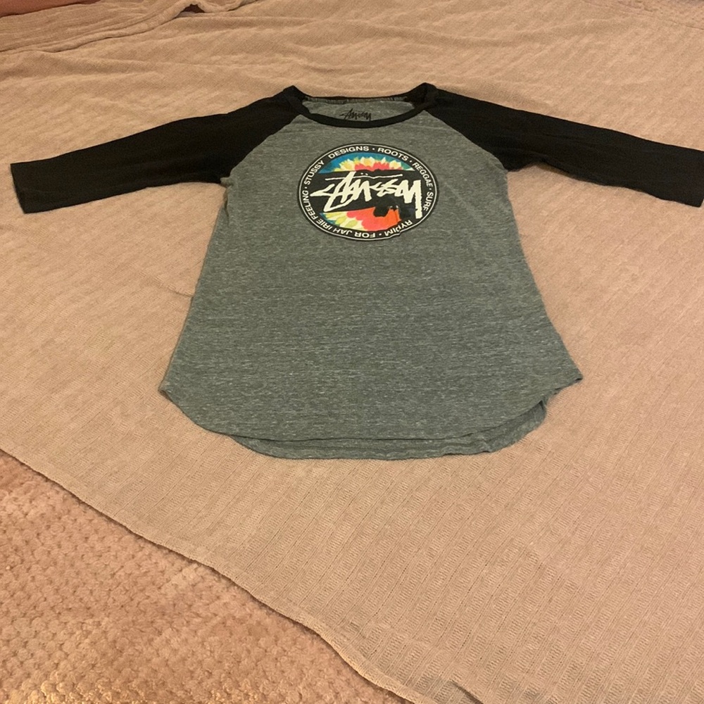 Womens Stussy baseball style shirt